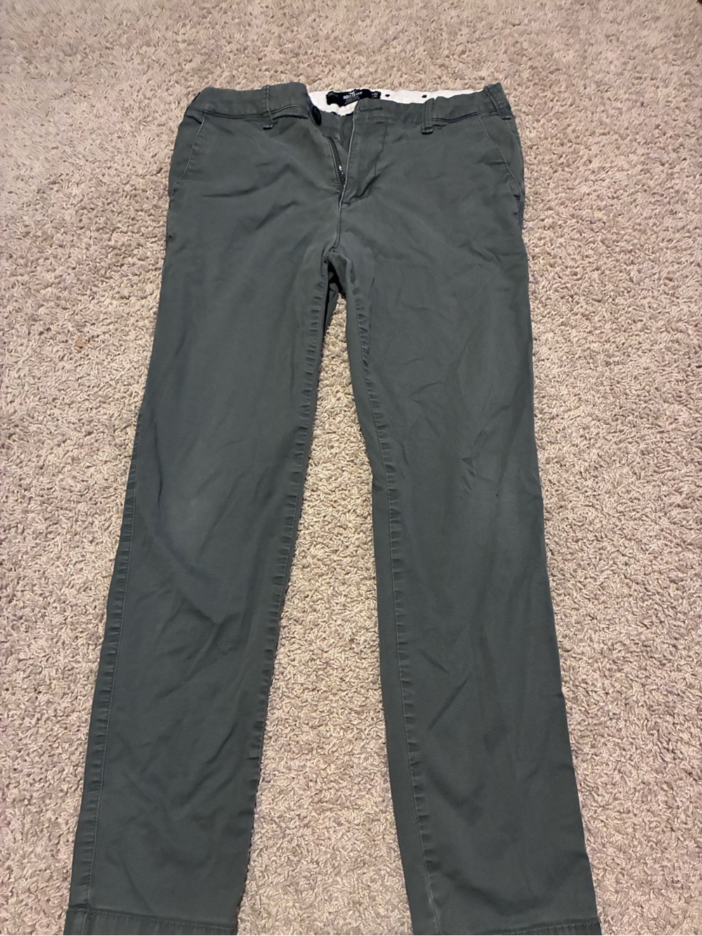 Hollister Epic Flex Skinny Chino Gray Waist 32 Length 30